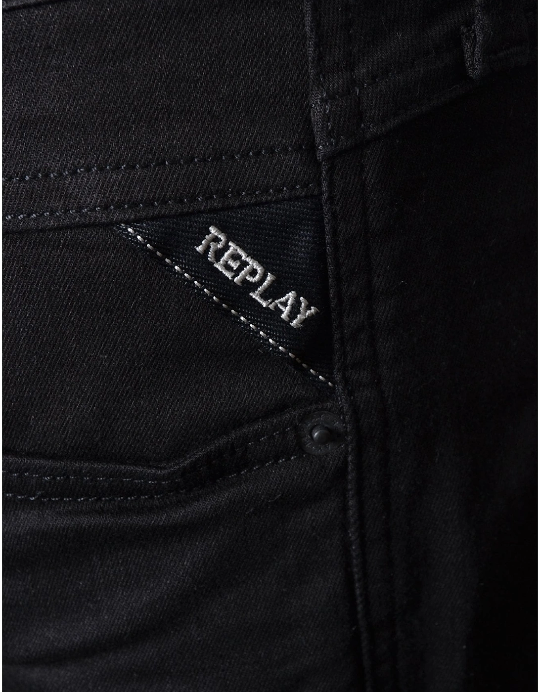 Men's Black Slim Fit Anbass Jeans