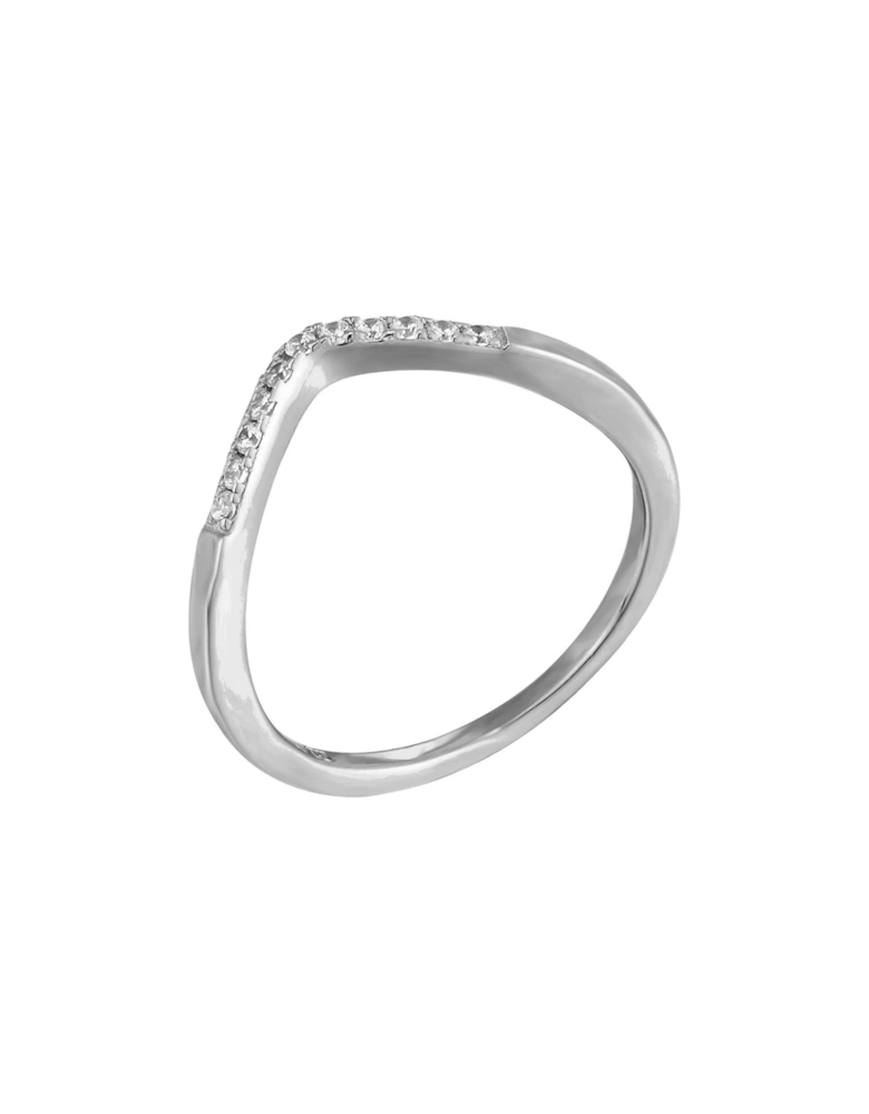 Wishbone Cubic Zirconia Ring