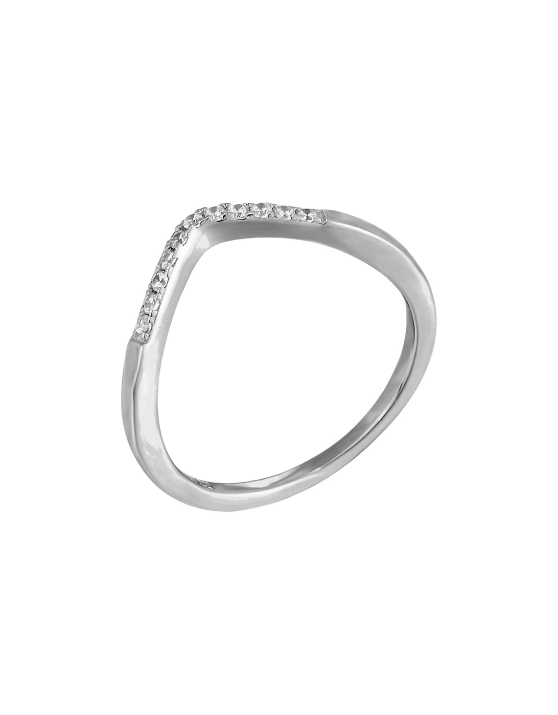 Wishbone Cubic Zirconia Ring, 3 of 2