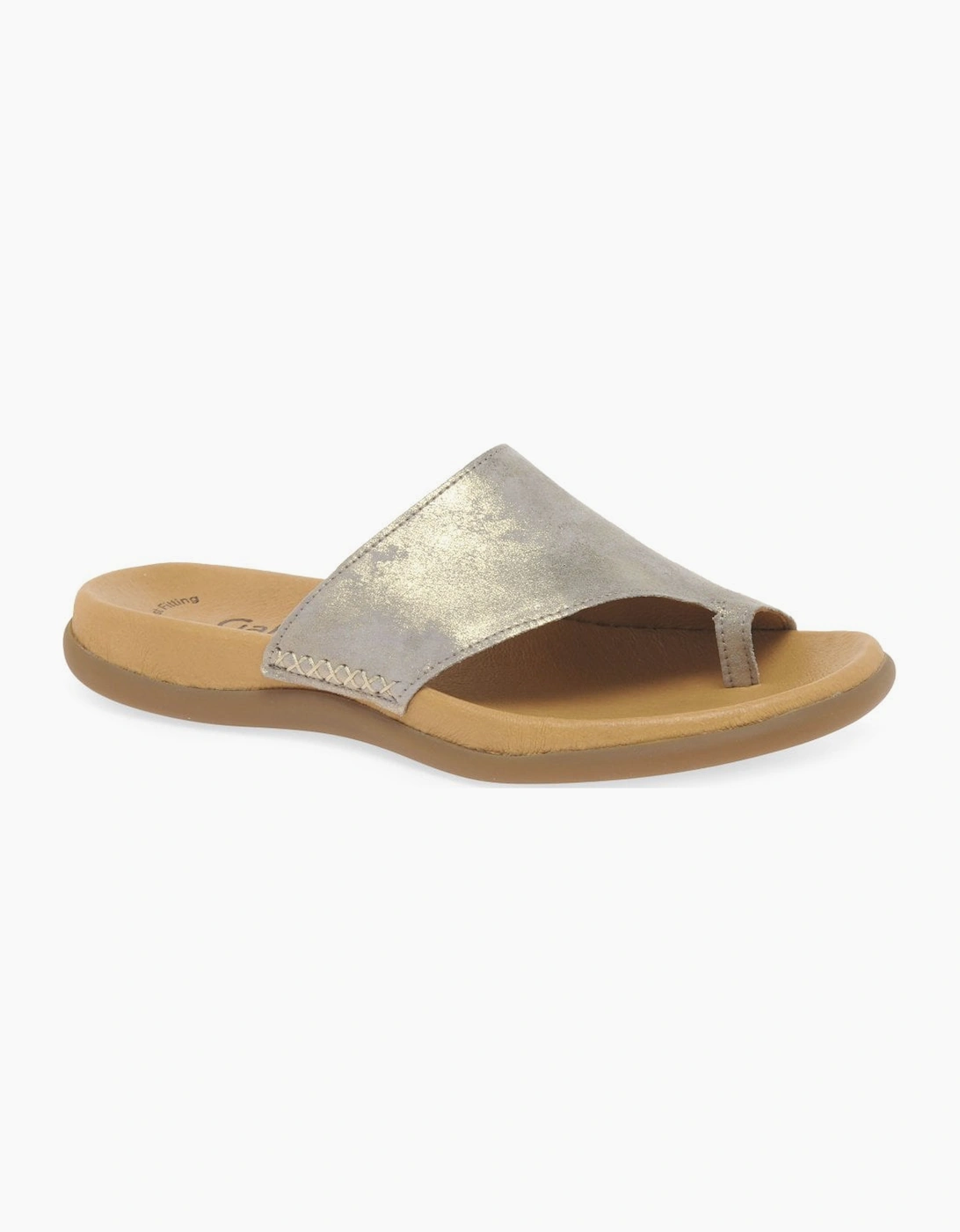 Gabor Women's Silver Lanzarote Sandals - Size: 3.5
