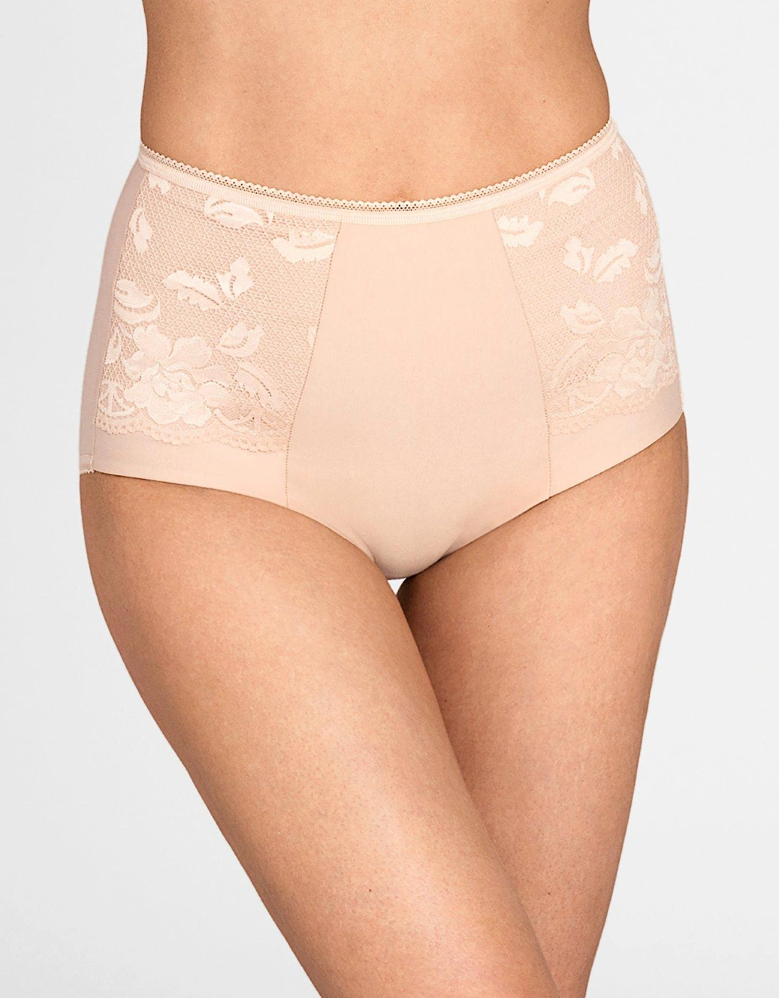 Lovely Lace Panty Girdle - Beige, 2 of 1
