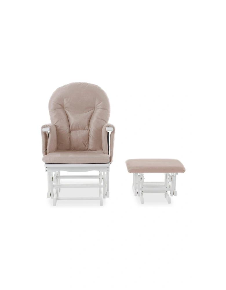 Reclining Glider Chair and Stool