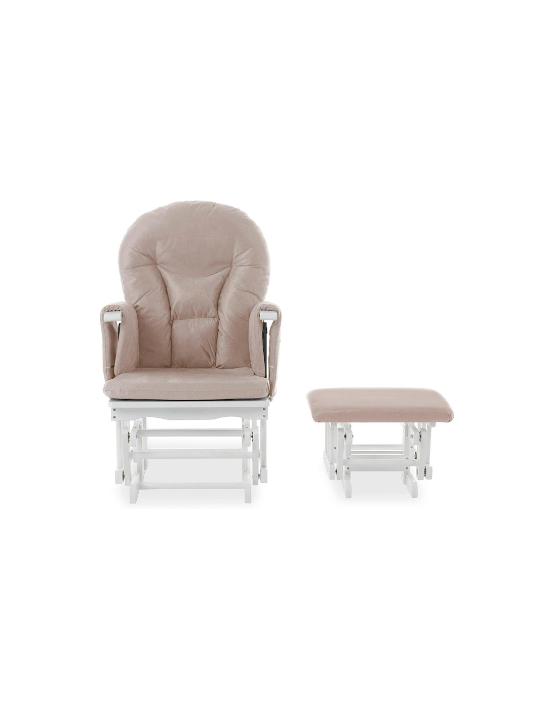 Reclining Glider Chair and Stool, 2 of 1