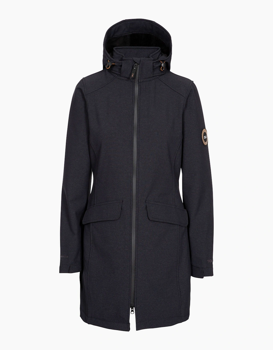 Trespass Women's Black / Maria Dlx Long Length Soft Shell Jacket - : 4 Xxs