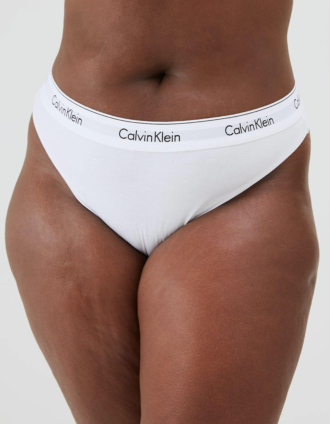 Curve Modern Cotton Thong - White, 6 of 5