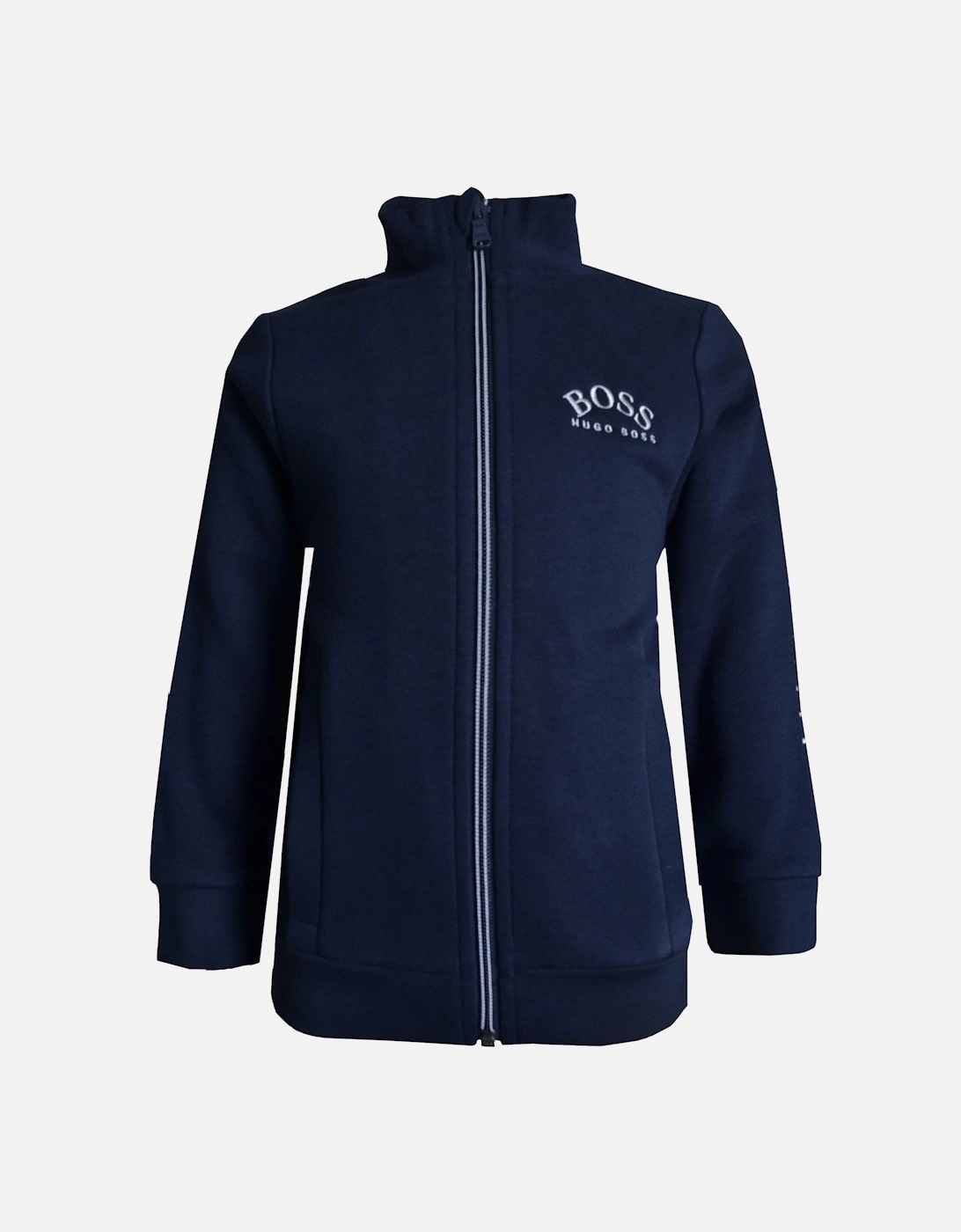 Boy's Navy Zip Up Jacket, 5 of 4