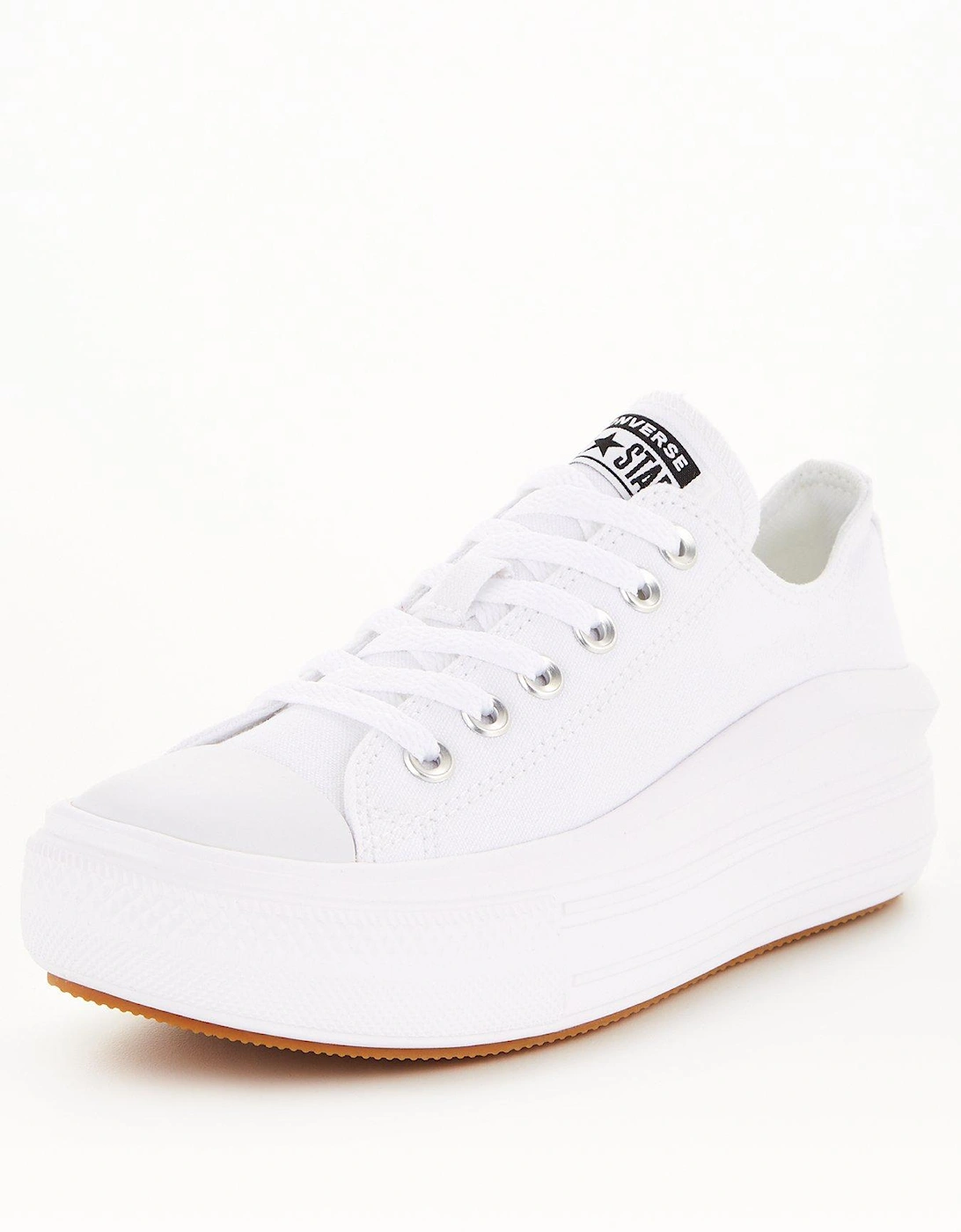 Womens Move Ox Trainers - White, 7 of 6