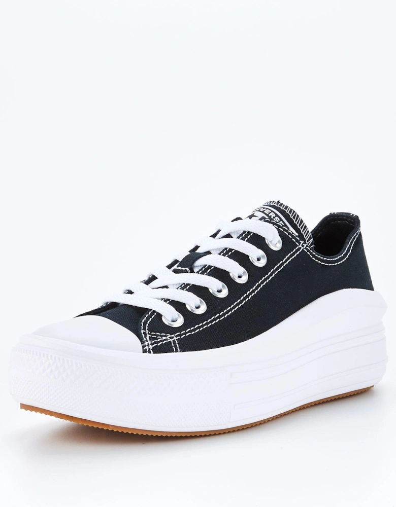 Womens Move Ox Trainers - Black/White