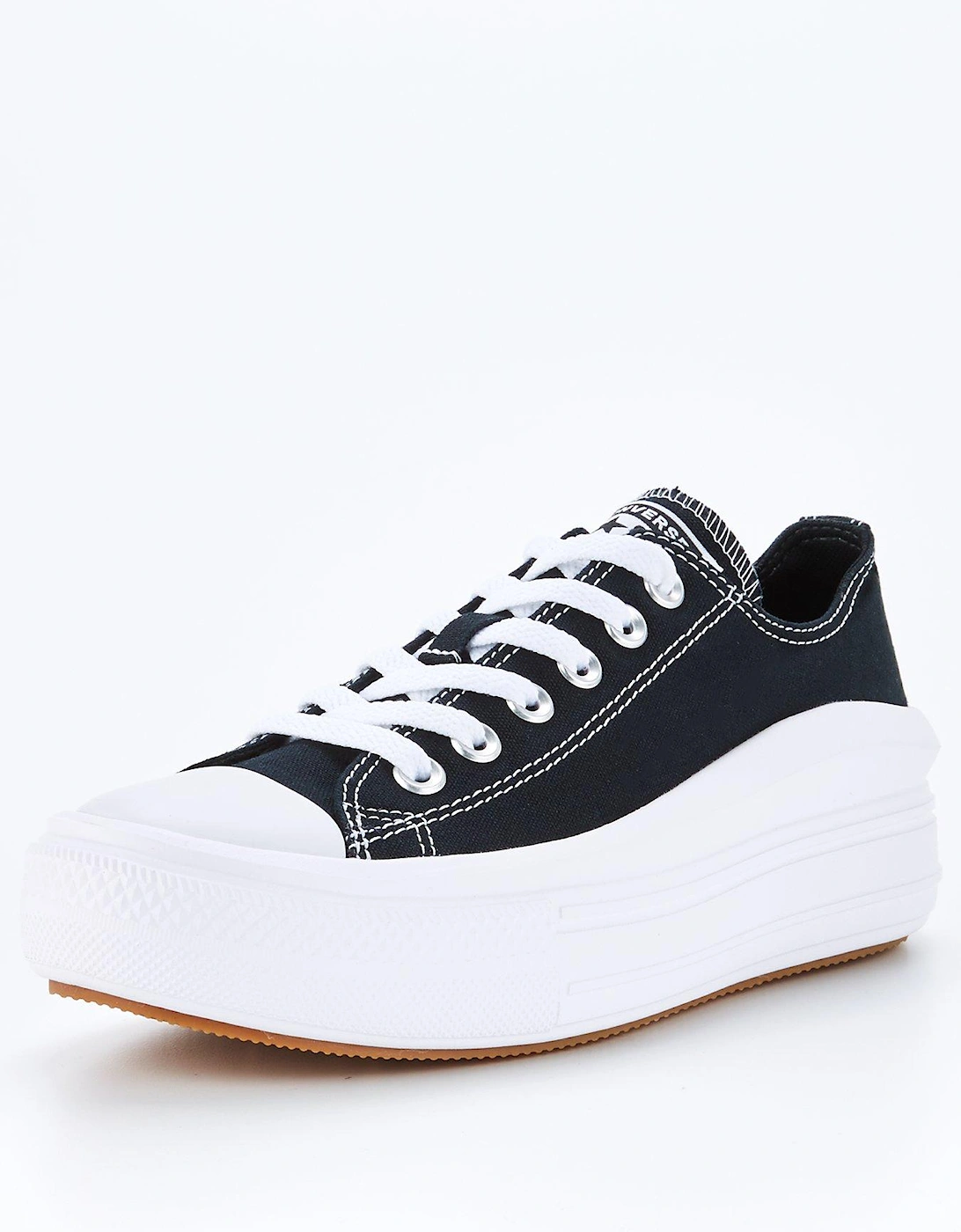 Womens Move Ox Trainers - Black/White, 3 of 2