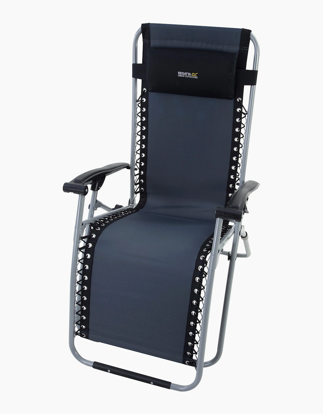 Regatta Unisex Black Great Outdoors Reclining Colico Lounging Chair - Size: One Size