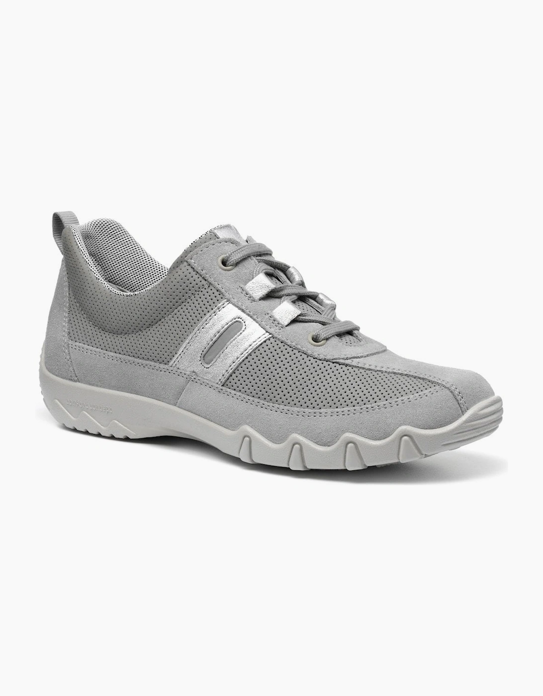 Hotter Women's Grey Leanne Ii Wide Fit Sports Shoes - Size: 5.5
