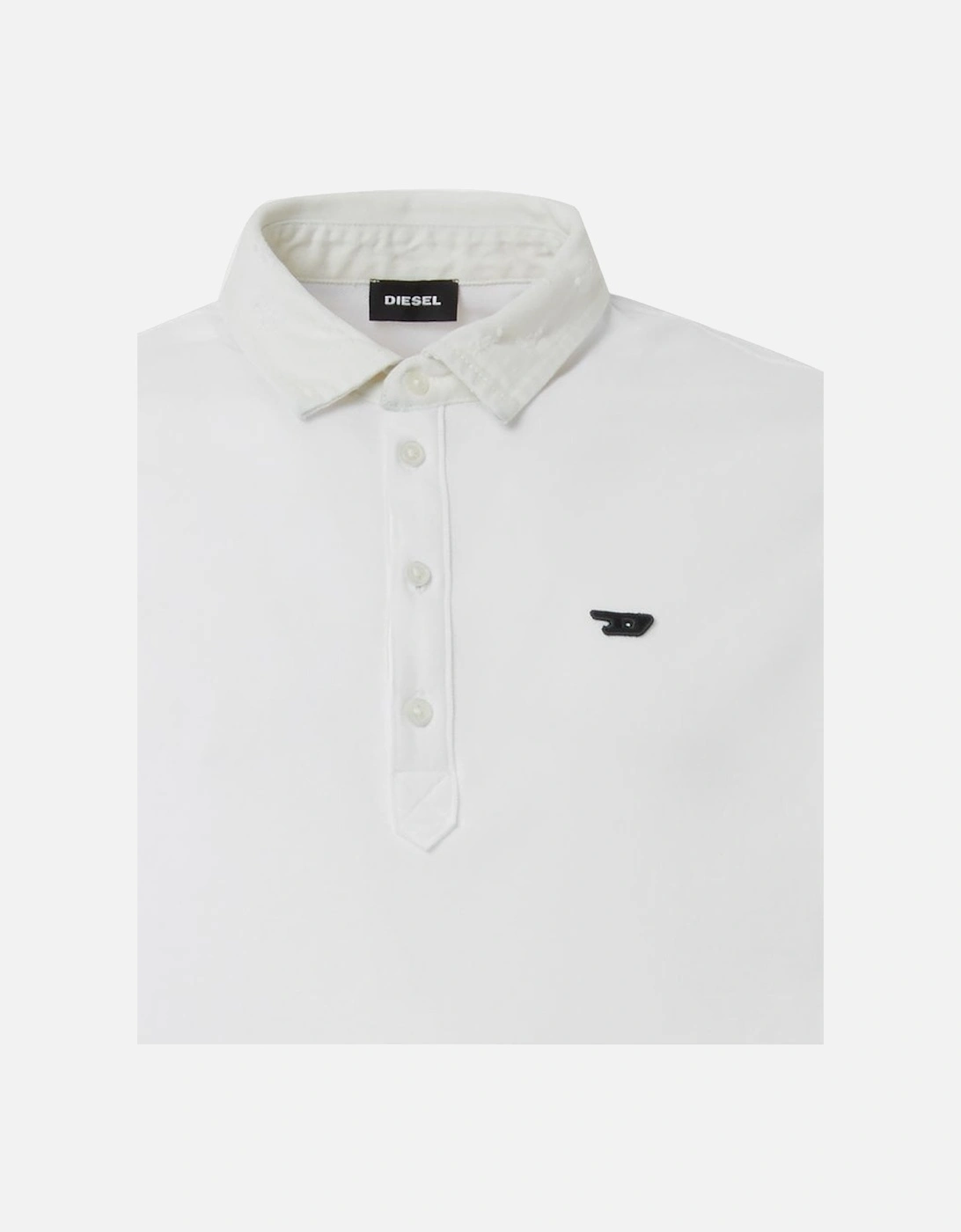 T-Miles-New Polo Shirt with Demin Collar White