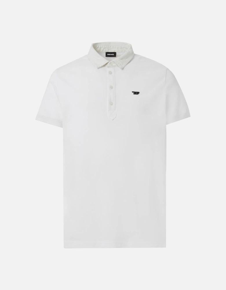 T-Miles-New Polo Shirt with Demin Collar White