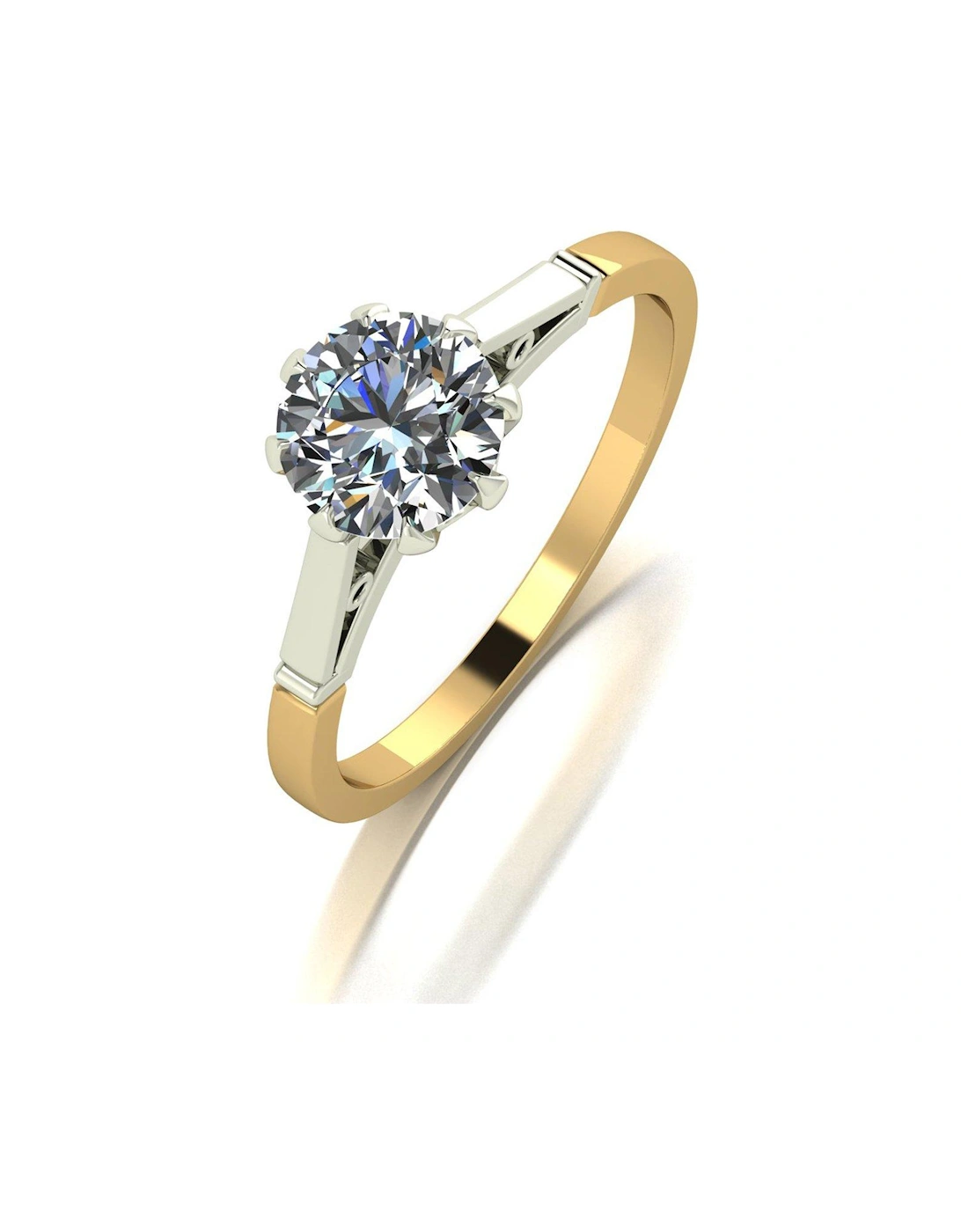 9ct Gold 1.00ct Equivalent Solitaire Ring, 2 of 1