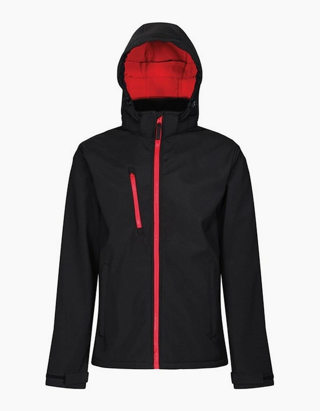 Regatta Men's Black Venturer Hooded Soft Shell Jacket - : 40/Regular L