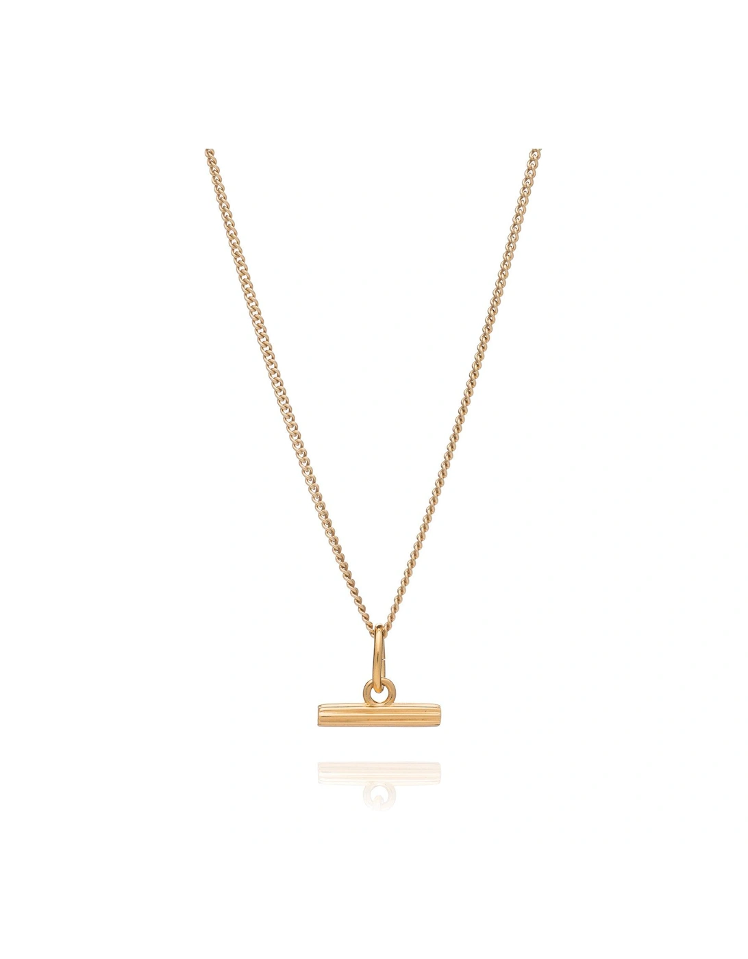 Rachel Jackson Mini Gold T-Bar Necklace, 2 of 1