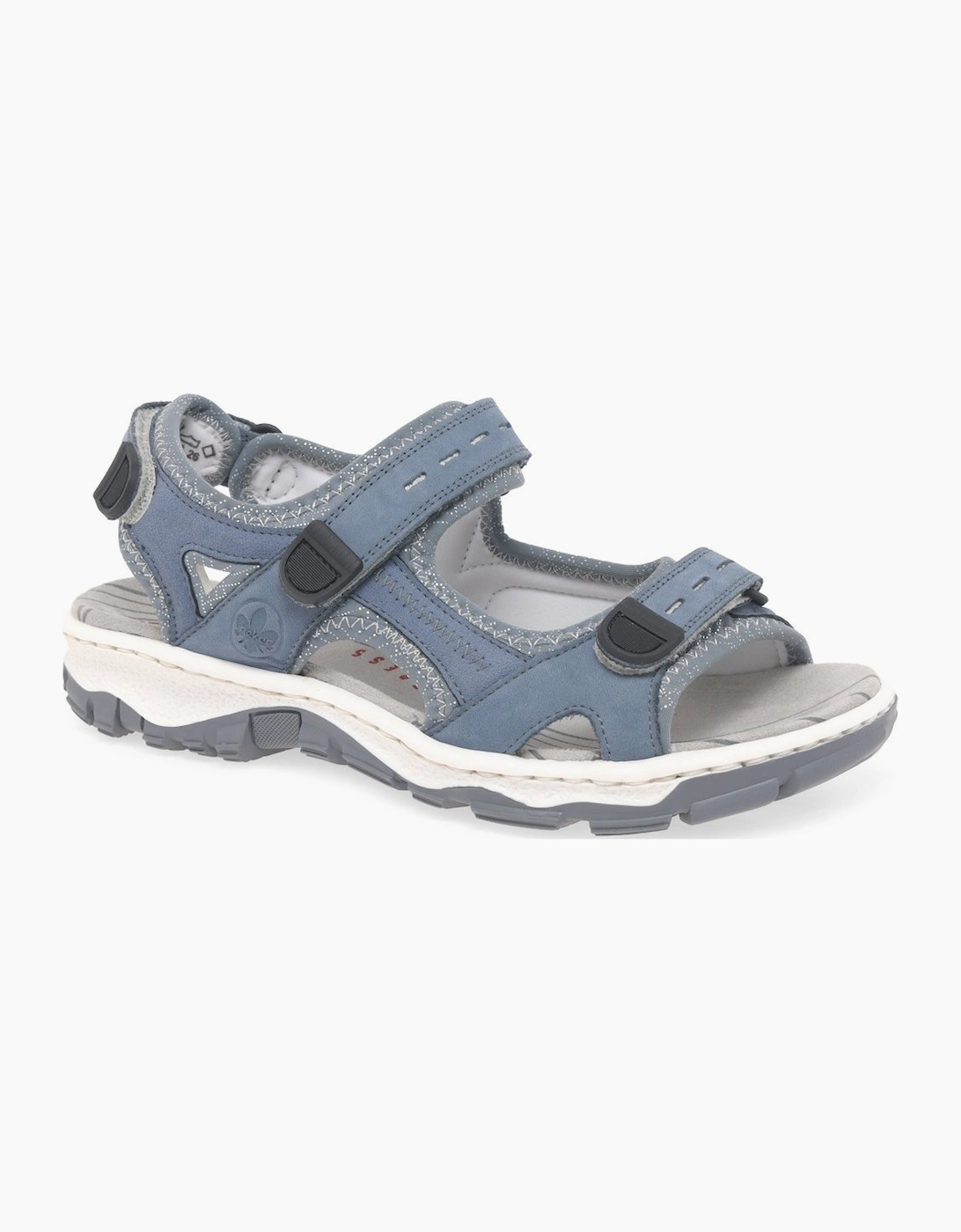 Rieker Women's Liza Womens Riptape Sandals - Jeans - Size: 5