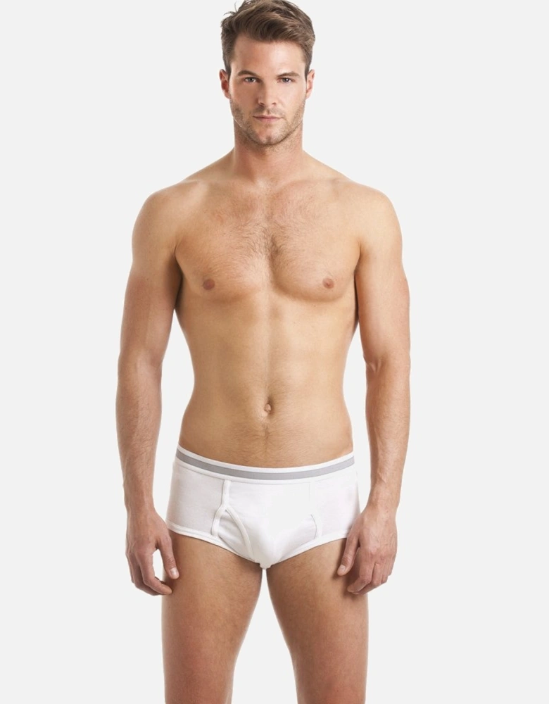 Mens Three Pack White Briefs