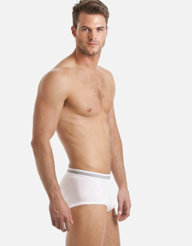 Mens Three Pack White Briefs