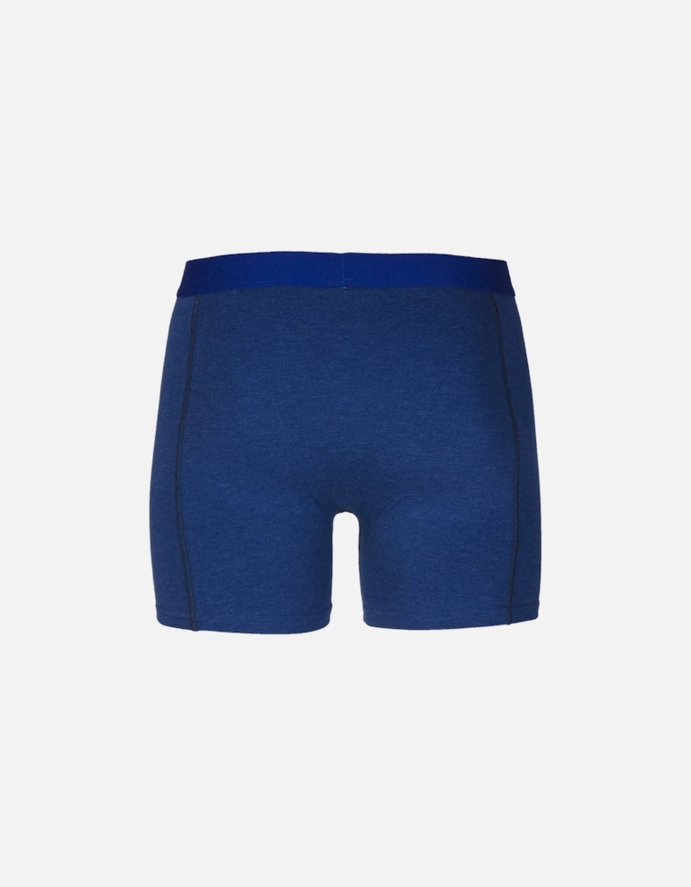 Mens Cotton Stretch Blue Boxer Shorts