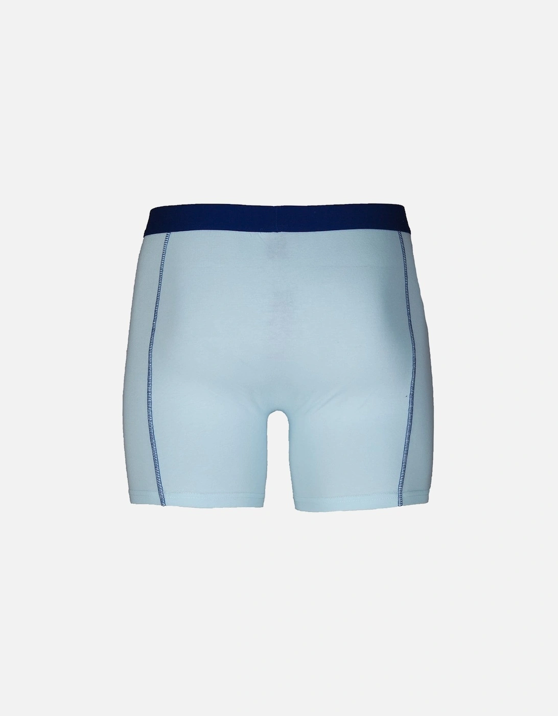 Mens Cotton Stretch Aqua Blue 3 Pack Boxer Shorts