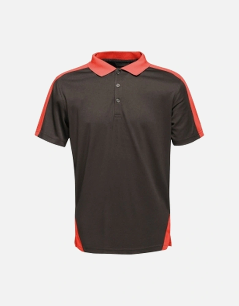 Mens Contrast Coolweave Polo Shirt