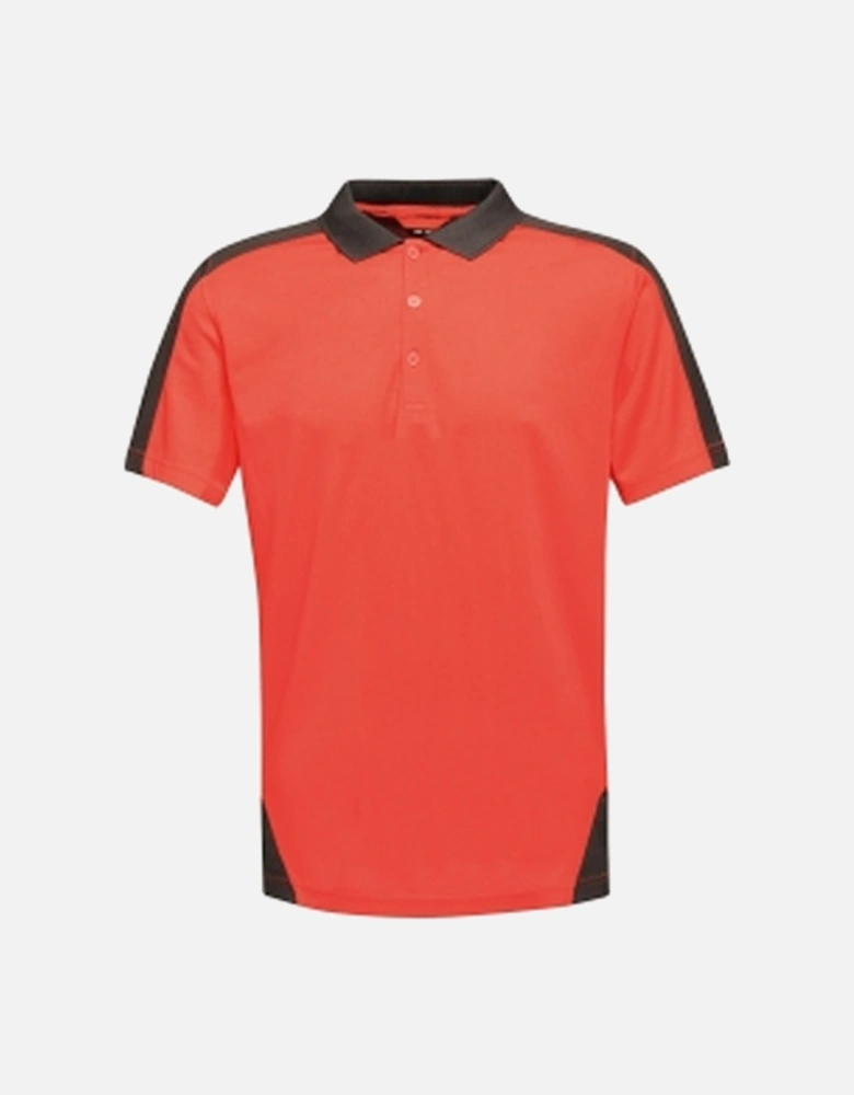 Mens Contrast Coolweave Polo Shirt