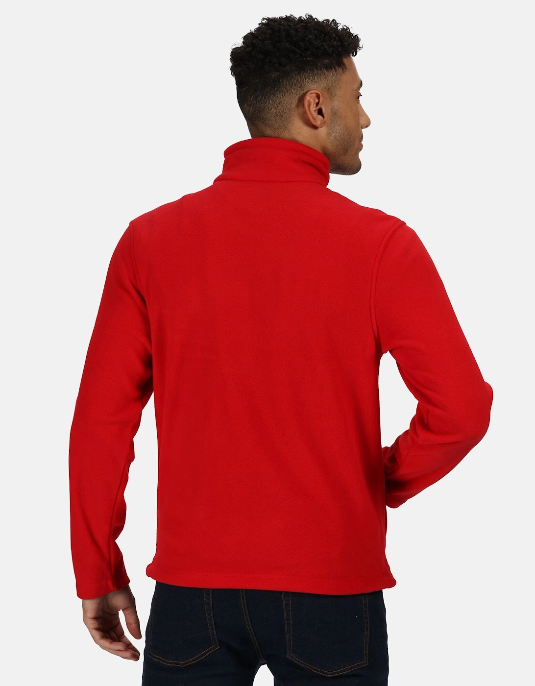 Mens Plain Micro Fleece Full Zip Jacket (Layer Lite)