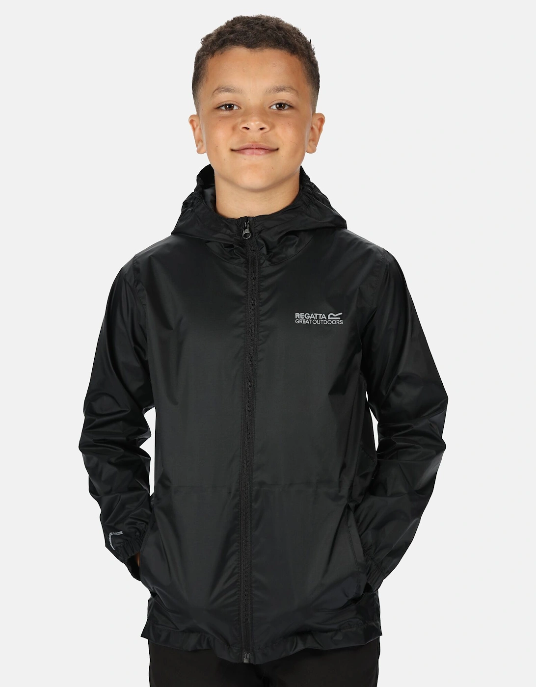 Great Outdoors Childrens/Kids Pack It Jacket III Waterproof Packaway Black, 5 of 4