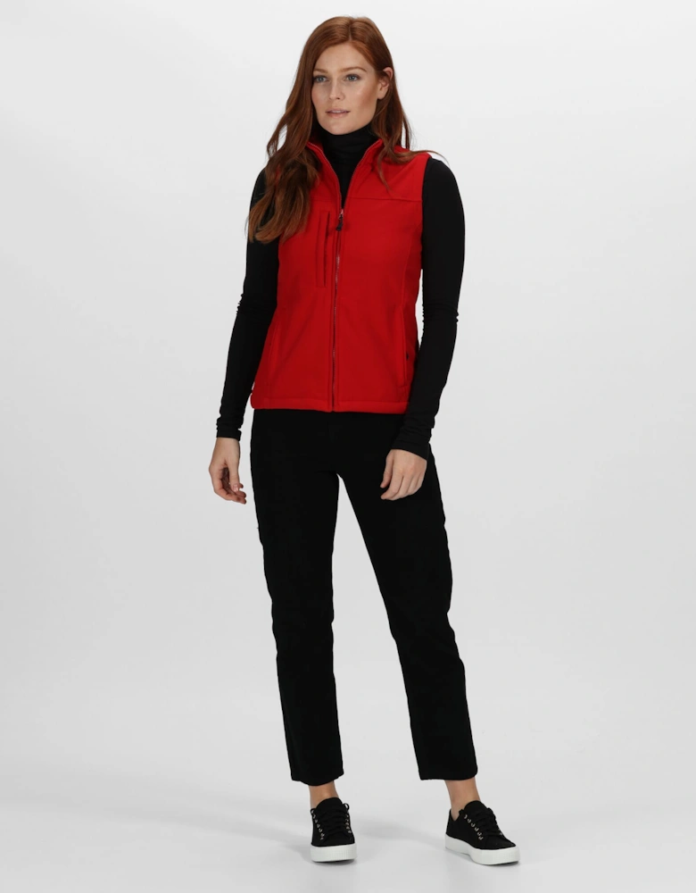 Womens/Ladies Flux Softshell Bodywarmer / Sleeveless Jacket (Water Repellent & Wind Resistant)