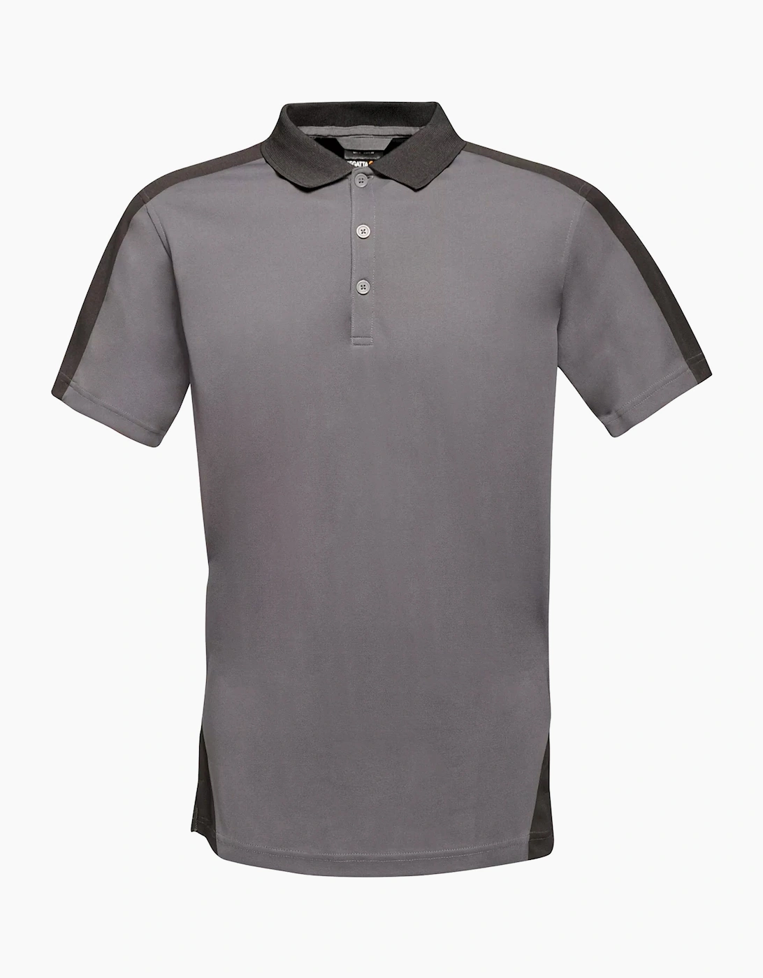 Regatta Men's Grey Contrast Coolweave Pique Polo Shirt  40 L