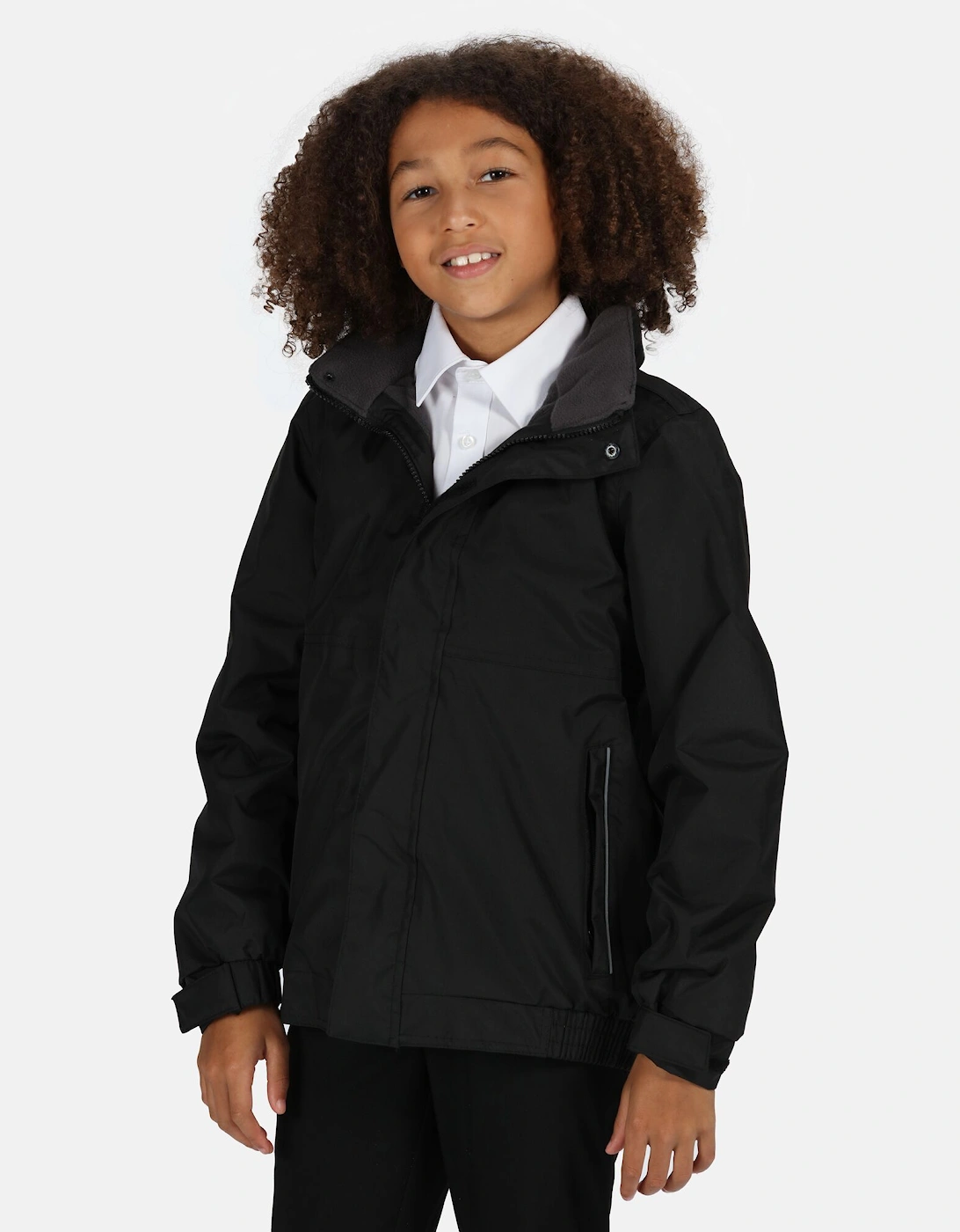 Regatta Unisex Black Professional /Childrens Waterproof Windproof Dover Jacket - Size: 3 Years Kids