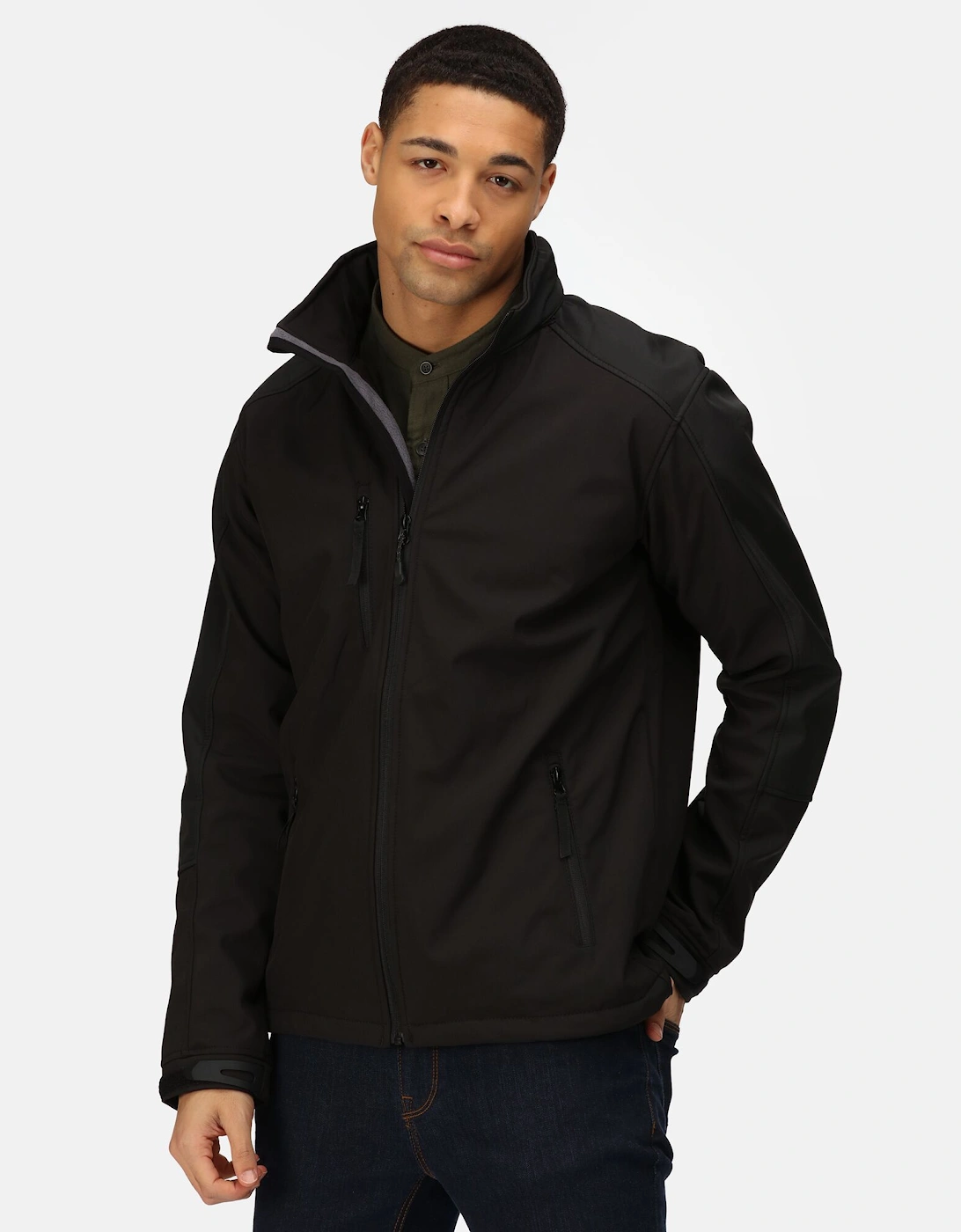 Mens Hydroforce 3-Layer Softshell Jacket (Wind Resistant, Water Repellent & Breathable)