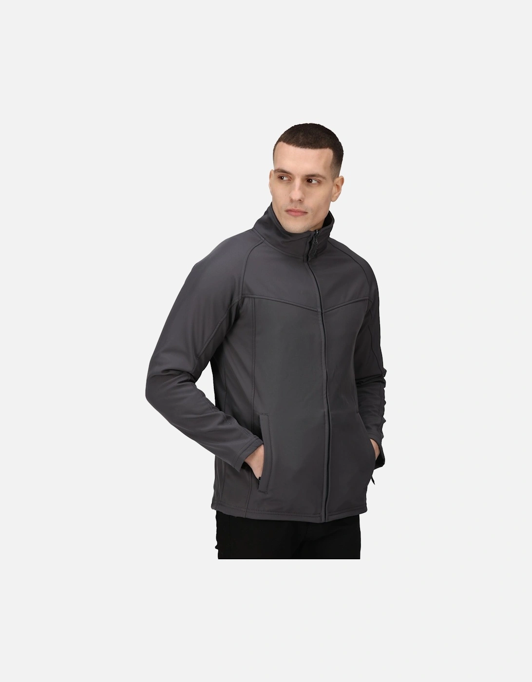 Uproar Mens Softshell Wind Resistant Fleece Jacket