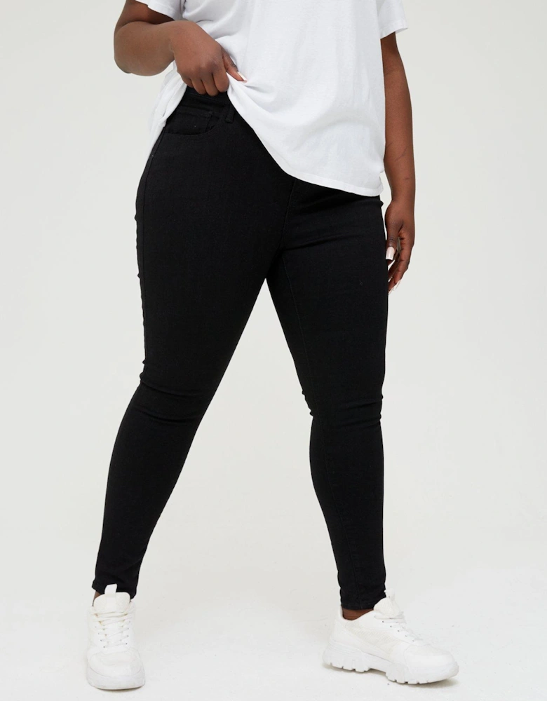 720™ Plus Hi Rise Super Skinny Jean - Black Celestial