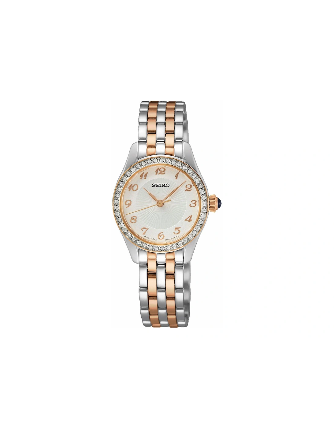 White Dial Stainless Steel & Gold Tone Ladies Watch, 2 of 1