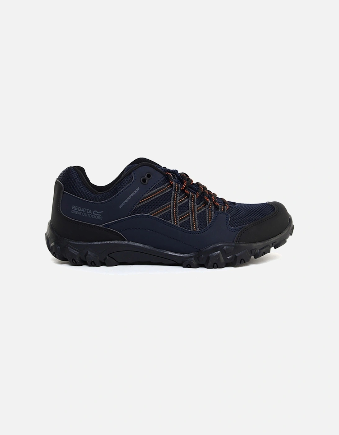 Men's Regatta Mens Edgepoint III Low Rise Hiking Shoes - Navy Burnt Umber - Size: 10