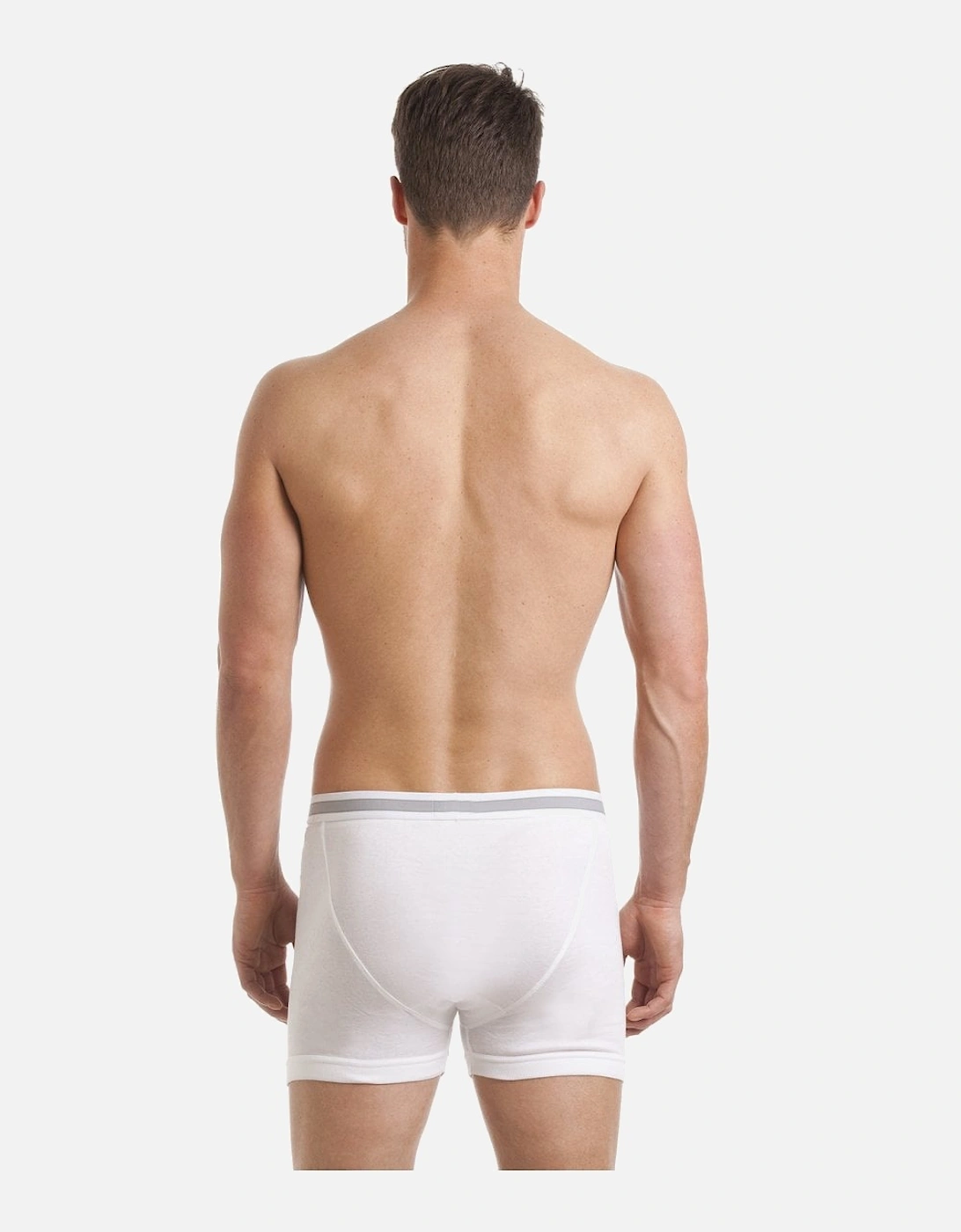 Mens Three Pack White Boxer Briefs