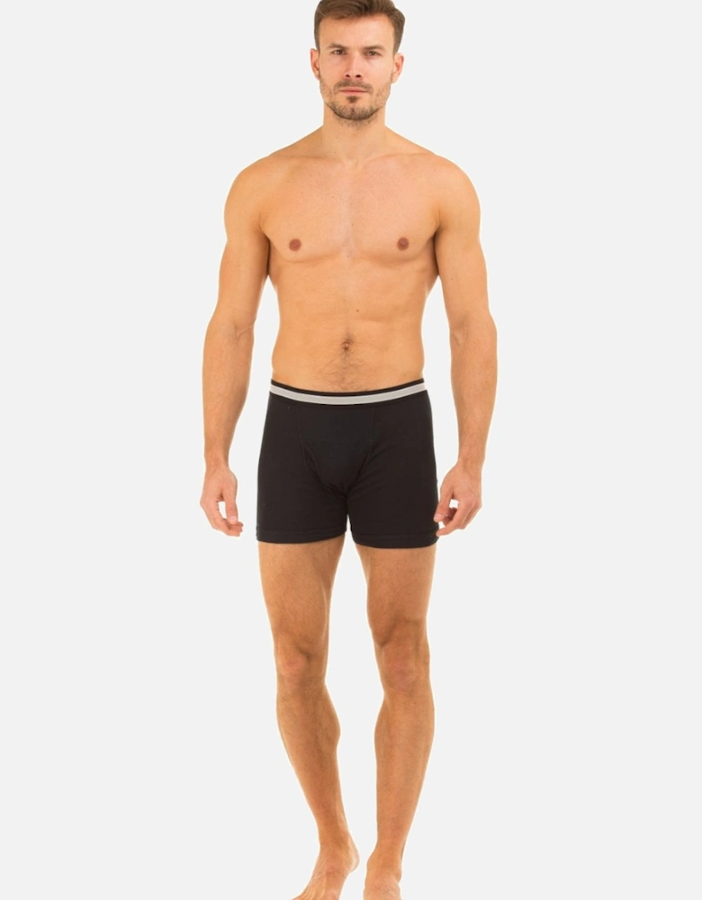 Mens Three Pack Black Boxer Briefs