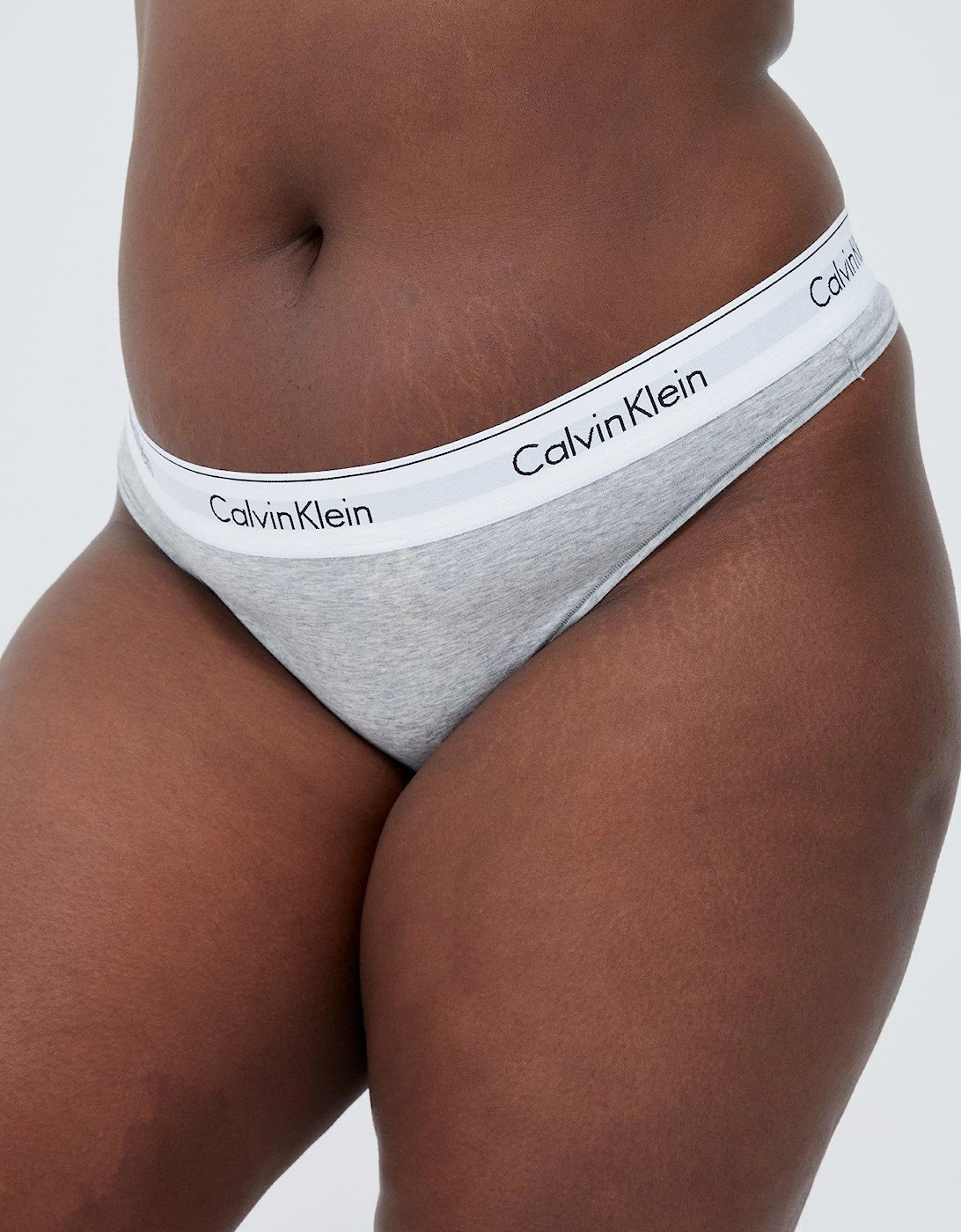 Curve Modern Cotton Plus Thong - Grey, 2 of 1