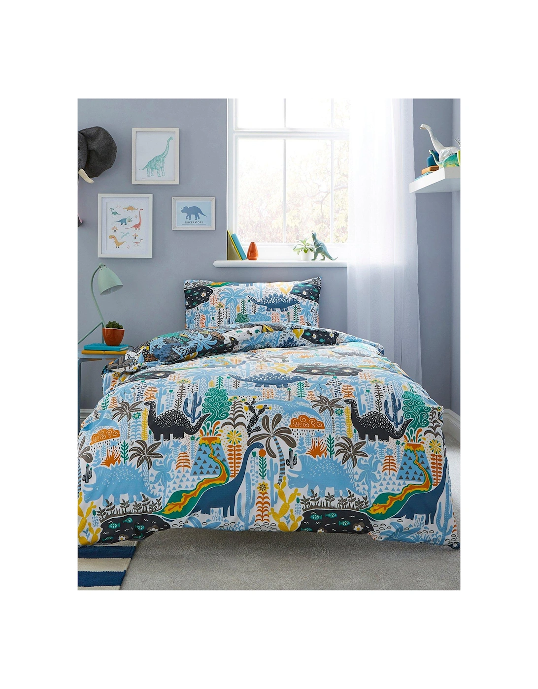 Healthy Growth Dinos Duvet Cover Set - Navy, 3 of 2