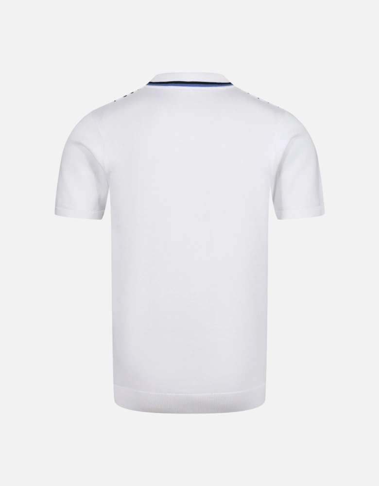 Widmark Knitted Polo Shirt | White