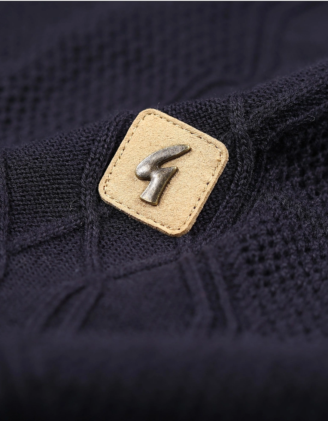 Newman Knitted T-Shirt | Navy