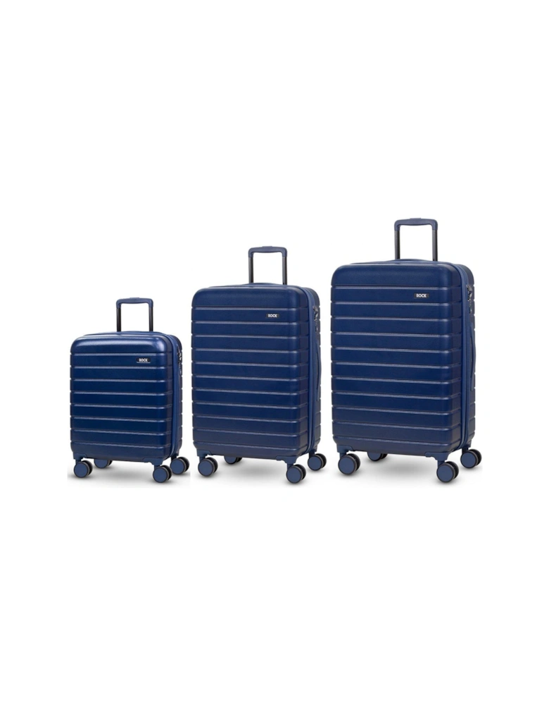 Novo 8-Wheel Suitcases 3 piece Set - Navy