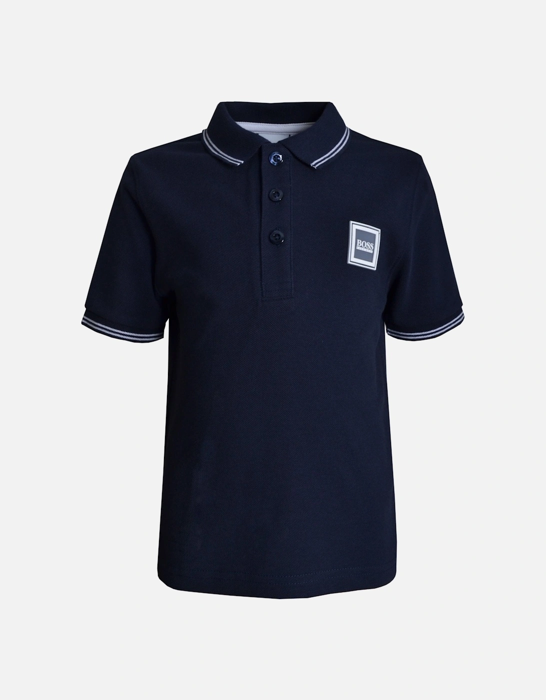 Infant Boy's Navy Blue Polo shirt, 4 of 3