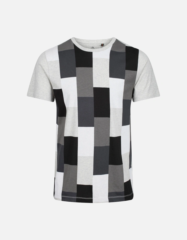 Gusty Geometric Print T-Shirt | Marl Grey Mix