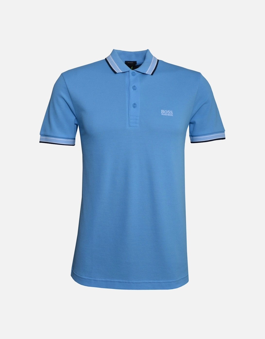 Aqua Blue Mens Paddy Polo Shirt, 5 of 4