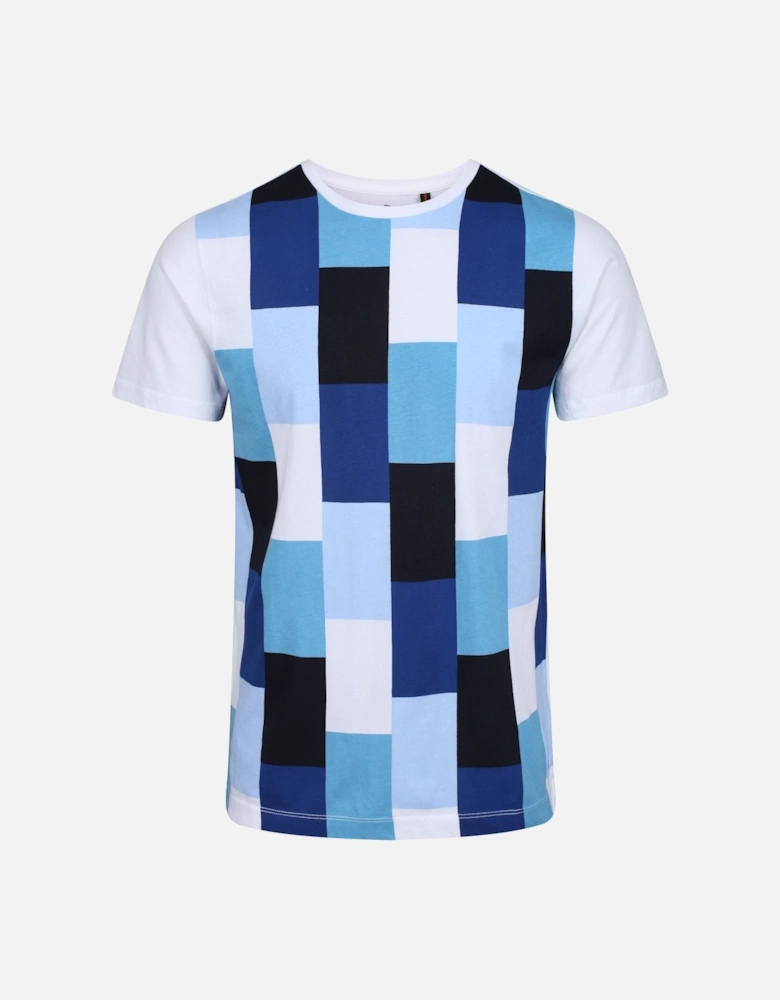 Gusty Geometric Print T-Shirt | Marl Light Sky Mix