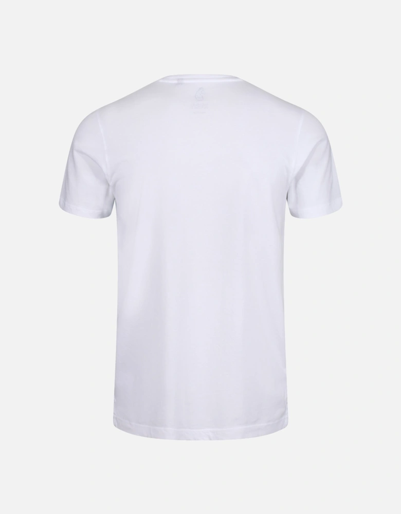 Gusty Geometric Print T-Shirt | Marl Light Sky Mix