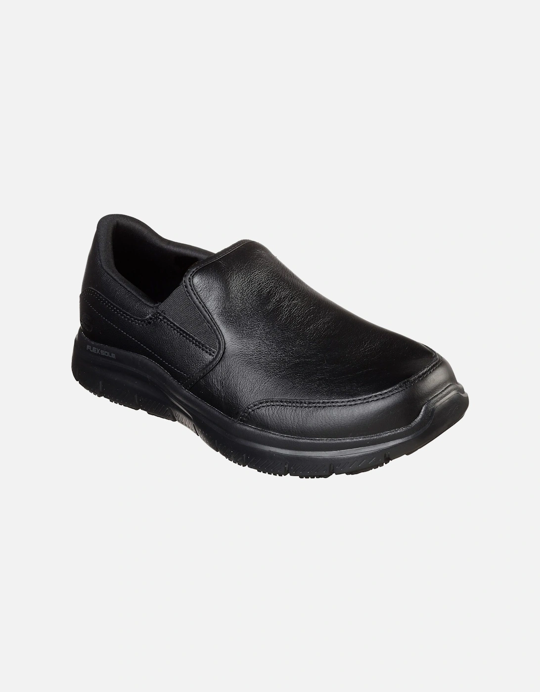 Mens Leather Flex Advantage SR - Bronwood Slip On Shoes, 6 of 5